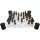 Set sah Mayer Chess MC-6069, sticlă și rășină, înălțime 8,5 cm, stil clasic