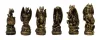 Set sah Mayer Chess MC-6069, sticlă și rășină, înălțime 8,5 cm, stil clasic
