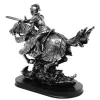Figurina cavaler calare Giftdeco MC-23152, rasina, 31 x 22,5 x 11 cm