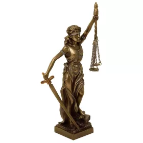   Figurina Themis Giftdeco MC-90184, rasina cu finisaj bronz, 20 cm