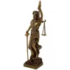 Figurina Themis Giftdeco MC-90184, rasina cu finisaj bronz, 20 cm