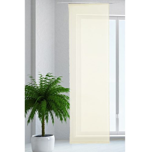 Draperie panou cu rejansa Jemidi, 60 x 245 cm, Crem, Poliester, 55265.16