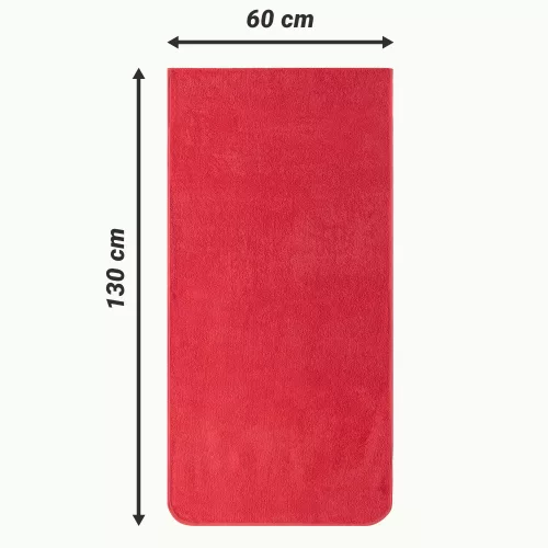 Husa pentru scaun Jemidi, 60 x 130 cm, Rosu, Bumbac organic, 54895.09
