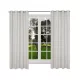 Draperie opaca cu inele Jemidi, 140 x 175 cm, Gri, Poliester, 55282.25.01