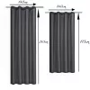 Draperie opaca Stella cu rejansa Jemidi, 140 x 175 cm, Negru, Poliester, 55283.01.04
