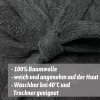 Halat de baie pentru copii Homelevel, 176, Roz / Gri, Bumbac organic, 54864.33.41