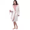 Halat de baie reversibil pentru femei Jemidi, L, Roz / Alb, Poliester, 55057.08.3