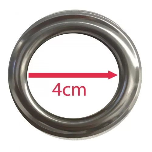 Draperie opaca Stella cu inele Jemidi, 300 x 245 cm, Gri, Poliester, 55288.25.01