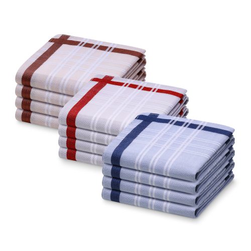 Set 12 Batiste de panza Jemidi, 40 x 40 cm, Multicolor, Bumbac, 55059.14