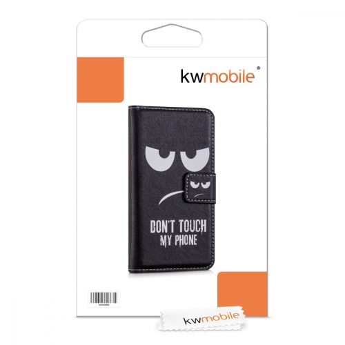 Husa pentru Wiko Birdy, Piele ecologica, Negru, 35604.01