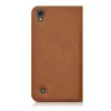 Husa pentru LG X Power, Piele ecologica, Maro, 39814.83