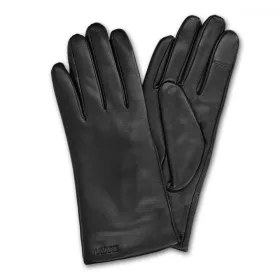   Manusi Navaris din piele pentru Touchscreen, Dama, Negru, Marime L, 39924.12