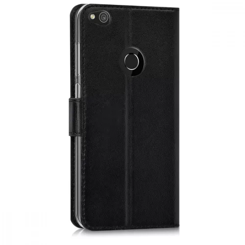 Husa pentru Huawei P9 Lite (2017), Piele ecologica, Negru, 40890.01