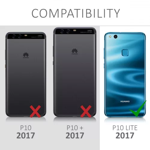 Husa pentru Huawei P10 Lite, Silicon, Negru, 41375.01