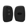 Husa Cheie Auto pentru Hyundai / Kia - 3 Butoane - Keyless Go, Silicon, Negru, 41620.01