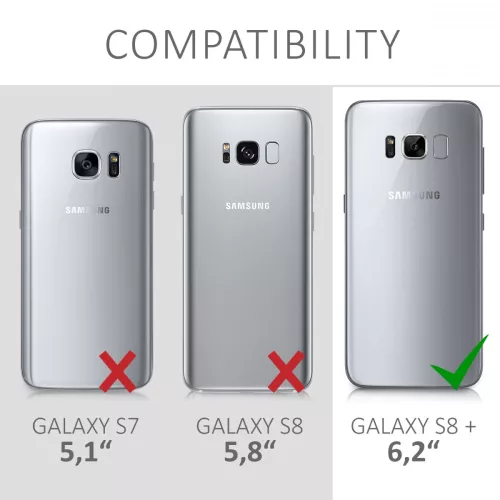 Husa pentru Samsung Galaxy S8 Plus, Policarbonat, Rosu, 41801.36