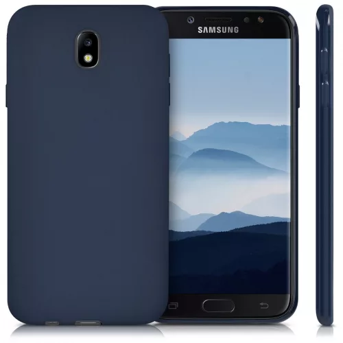 Husa pentru Samsung Galaxy J7 (2017), Silicon, Albastru, 42287.53