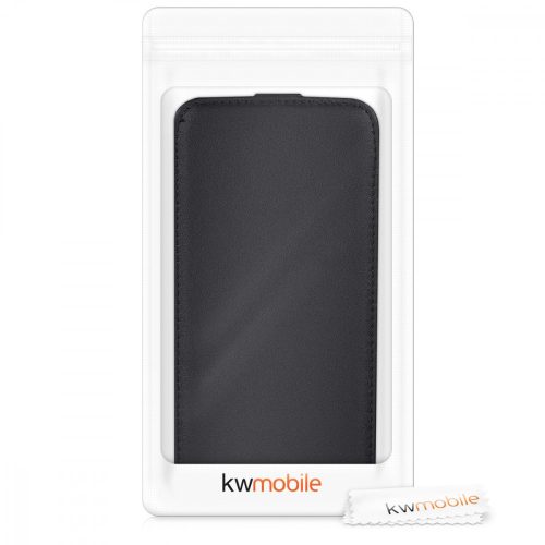 Husa pentru Apple iPhone X / iPhone XS, Piele ecologica, Negru, 42514.01