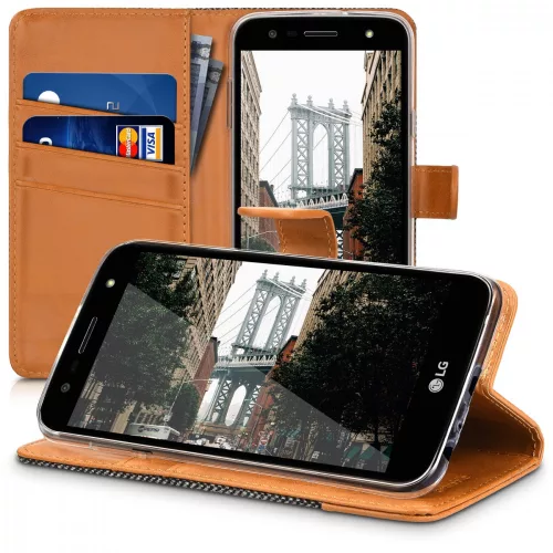 Husa pentru LG X Power 2, Textil, Maro, 41196.02