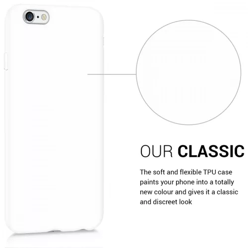 Husa pentru Apple iPhone 6 / iPhone 6s, Silicon, Alb, 35176.48