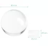 Glob de sticla cu sport Navaris pentru fotografii/ decor, 80 mm, 42864