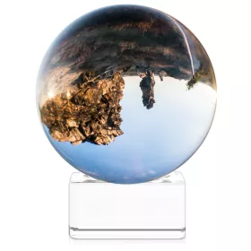   Glob de sticla cu sport Navaris pentru fotografii/ decor, 60 mm, 42862