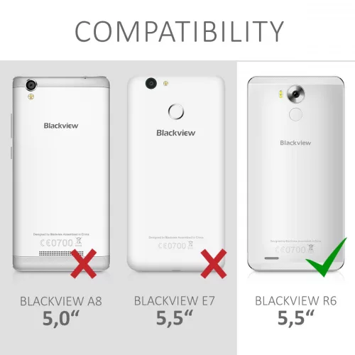Husa pentru Blackview R6, Textil, Maro, 41650.02