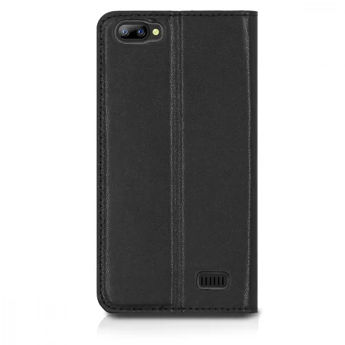 Husa pentru Blackview A7, Piele ecologica, Negru, 43715.01