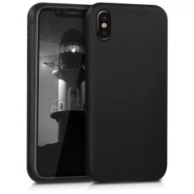   Husa pentru Apple iPhone X / iPhone XS, Silicon, Negru, 43750.01