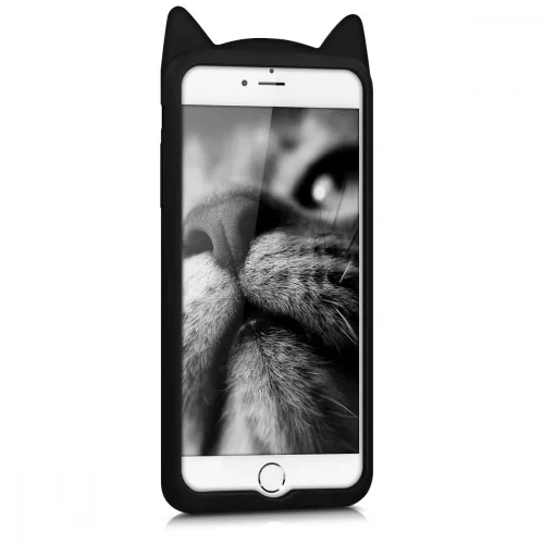 Husa pentru Apple iPhone 6 Plus / iPhone 6s Plus, Silicon, Negru, 44038.01
