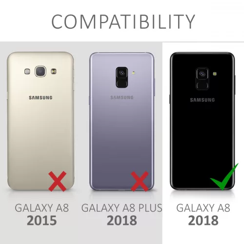 Folie de protectie pentru Samsung Galaxy A8 (2018), kalibri, Fata, Negru, 44457.01