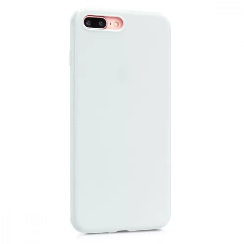 Husa pentru Apple iPhone 8 Plus / iPhone 7 Plus, Silicon, Alb, 39499.48
