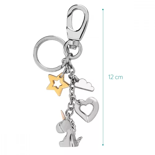 Breloc Unicorn cu inel si carabina, 45104.01