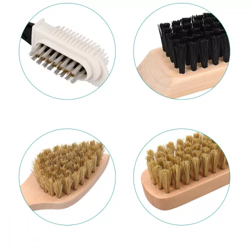 Set 6 perii Navaris pentru pantofi, maro, 45119.01