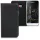Husa pentru Samsung Galaxy J3 (2016), Piele ecologica, Negru, 45157.01