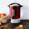 Fierbator vin fiert si apa calda Navaris, 10 L, 1650 W, distribuitor cu robinet, rosu, metal