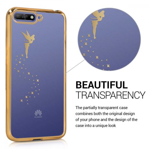 Husa pentru Huawei Y6 (2018), Silicon, Gold, 45286.01