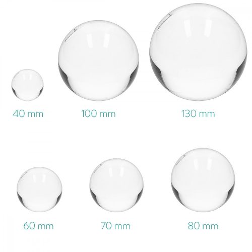 Glob de sticla cu sport Navaris pentru fotografii/ decor, 100 mm, 45357.26