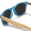 Ochelari de soare unisex Navaris, UV400, Bambus, Albastru, 40731.04.04