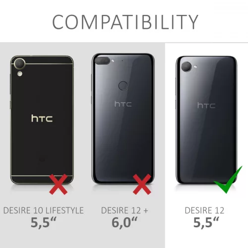 Husa pentru HTC Desire 12, Silicon, Verde, 45595.01