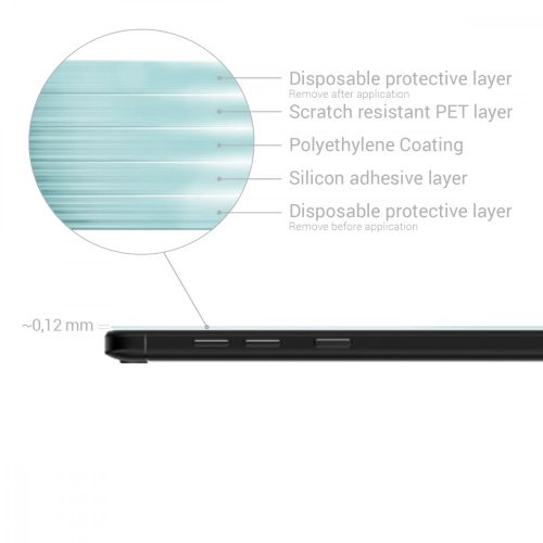 Set 3 folii de protectie pentru LG Q7, Kwmobile, Fata, Transparent, 45598.1