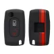 Husa Cheie Auto pentru Peugeot / Citroen - 2 Butoane, Silicon, Negru, 45652.01