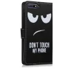 Husa pentru Huawei Y6 (2018), Piele ecologica, Negru, 45923.01