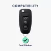 Husa Cheie Auto pentru Ford - 3 Butoane, Silicon, Negru, 46012.01