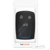 Husa Cheie Auto pentru Audi - 3 Butoane - Keyless Go, Silicon, Negru, 43623.17