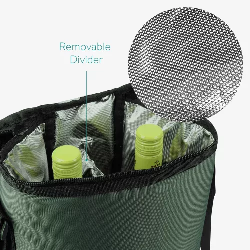 Geanta termica de vin cu curea reglabila, 32 x 29 cm, 46163.22