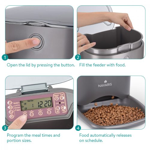 Hranitor automat pentru caini si pisici, 6 litri, 44769.03