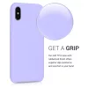 Husa pentru Apple iPhone X / iPhone XS, Silicon, Mov, 46313.108