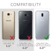 Husa pentru Samsung Galaxy J6 Plus, Piele naturala, Maro, 46604.05