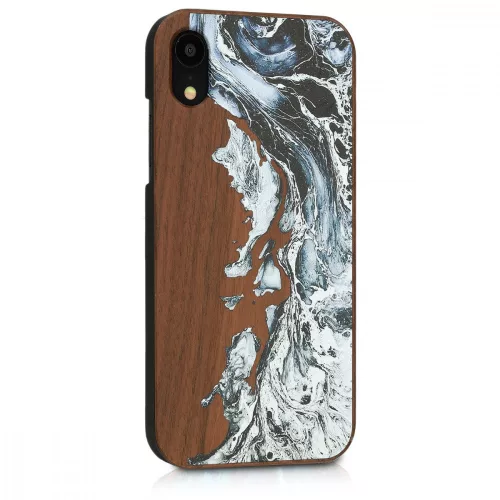 Husa pentru Apple iPhone XR, Lemn, Maro, 46660.02